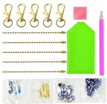 Carregar imagem no visualizador da galeria, Kit Chaveiro Borboleta com Diamantes 2024/ 1 - Pronta Entrega - Kit Completo