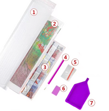 Carregar imagem no visualizador da galeria, Casa com Cachoeira (35 x 45 cm) - 100% Diamantes (Quadrado) - Pronta Entrega - Kit Completo