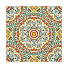 Carregar imagem no visualizador da galeria, Mandala Fluorescente 7 - (30 x 30 cm) - Parcial Diamantes (Redondo) - Kit Completo