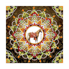 Carregar imagem no visualizador da galeria, Mandala Fluorescente 6 - (30 x 30 cm) - Parcial Diamantes (Redondo) - Kit Completo