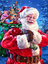 Carregar imagem no visualizador da galeria, Papai Noel Carregando o Saco - 100% Diamantes (Kit Completo)