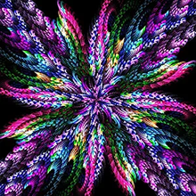 Carregar imagem no visualizador da galeria, Mandala de Fundo Preto - 100% Diamantes (Kit Completo)
