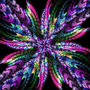 Mandala de Fundo Preto - 100% Diamantes (Kit Completo)