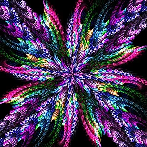 Mandala de Fundo Preto - 100% Diamantes (Kit Completo)