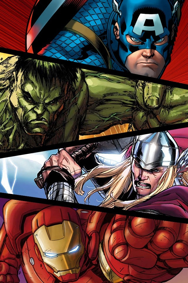 Os Vingadores 2025/01 - (30 x 40 cm) - 100% Diamantes (Quadrado) - Pronta Entrega - Kit Completo