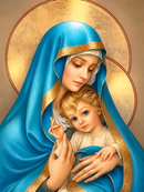Nossa Senhora 2 - 100% Diamantes (Quadrado) - Kit Completo