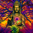 Buda na Floresta - 100% Diamantes (Kit Completo) - Pintura com Diamantes