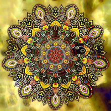 Carregar imagem no visualizador da galeria, Mandala 17 - 100% Diamantes (Kit Completo)
