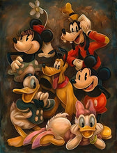 Carregar imagem no visualizador da galeria, Mickey Mouse e Pato Donald 9 - 100% Diamantes (Kit Completo)
