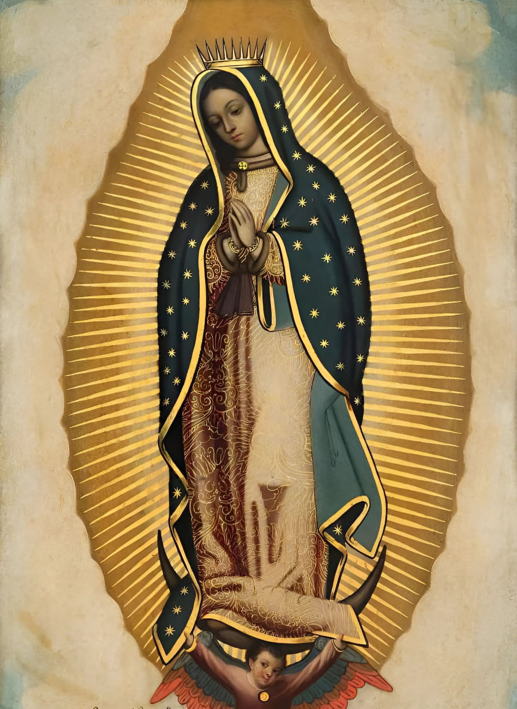 Virgem de Guadalupe - 100% Diamantes (Quadrado) - Kit Completo