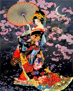 Beleza Japonesa - 100% Diamantes (Kit Completo) - Pintura com Diamantes