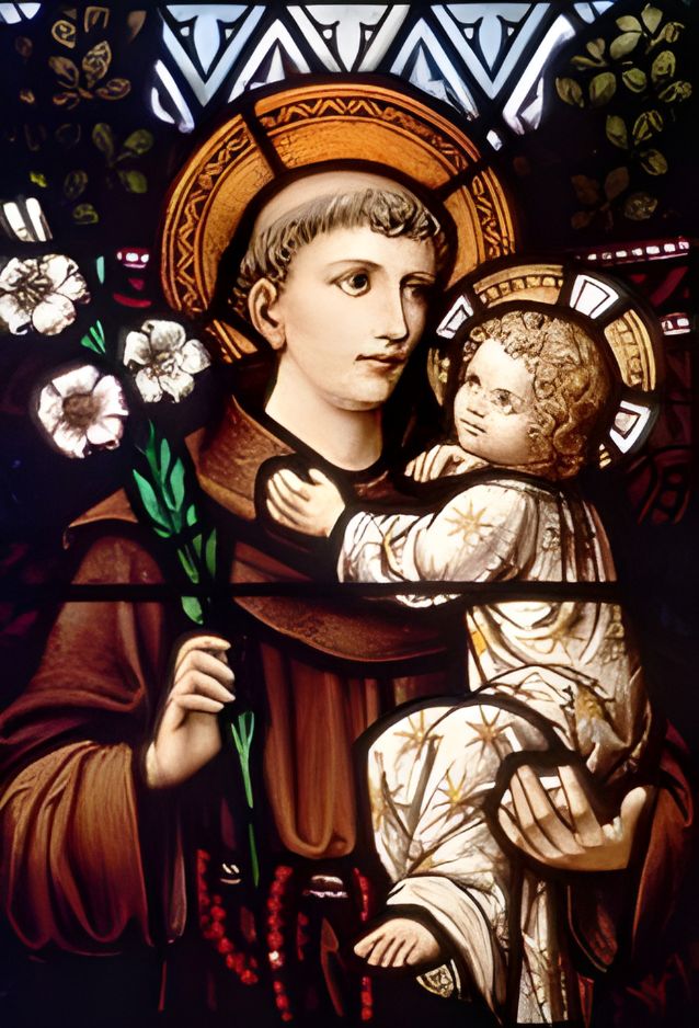 Santo Antonio 2025/1  (30 x 40 cm) - 100% Diamantes (Quadrado) - Pronta Entrega - Kit Completo