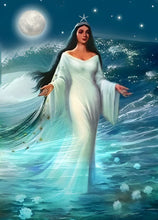 Carregar imagem no visualizador da galeria, Iemanjá - 100% Diamantes (Quadrado) - Kit Completo
