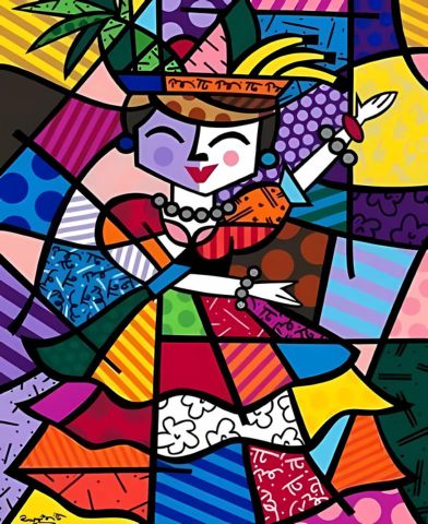 Romero Britto 19 - 100% Diamantes (Kit Completo)