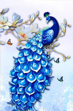 Carregar imagem no visualizador da galeria, Pavão Gracioso - 100% Diamantes (Kit Completo)
