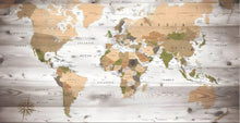 Carregar imagem no visualizador da galeria, Mapa Mundi 2023/4 - 100% Diamantes (Quadrado) - Kit Completo - Pintura com Diamantes
