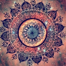 Carregar imagem no visualizador da galeria, Mandala Avermelhada - 100% Diamantes (Kit Completo)
