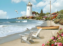Carregar imagem no visualizador da galeria, Beira da Praia - 100% Diamantes (Kit Completo) - Pintura com Diamantes
