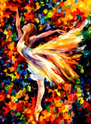 Bailarina 5 - 100% Diamantes (Kit Completo) - Pintura com Diamantes