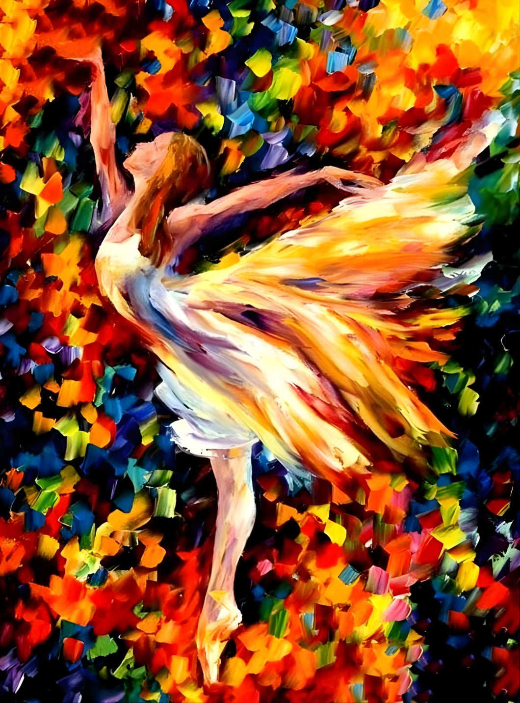 Bailarina 5 - 100% Diamantes (Kit Completo) - Pintura com Diamantes