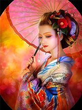 Carregar imagem no visualizador da galeria, Mulher Japonesa - 100% Diamantes (Kit Completo)
