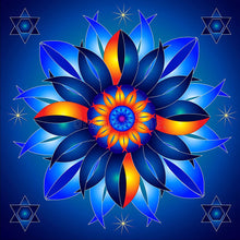 Carregar imagem no visualizador da galeria, Mandala 25 - 100% Diamantes (Kit Completo)

