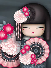 Carregar imagem no visualizador da galeria, Bonecas Japonesas 12 - 100% Diamantes (Kit Completo) - Pintura com Diamantes
