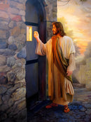 Jesus Bate a Porta - 100% Diamantes Quadrados (Kit Completo)