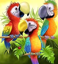 Carregar imagem no visualizador da galeria, Arara - 100% Diamantes (Kit Completo) - Pintura com Diamantes
