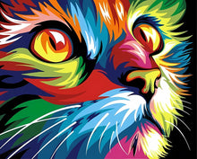 Carregar imagem no visualizador da galeria, Gato Colorido - 100% Diamantes (Kit Completo)
