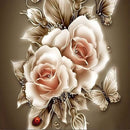 Flores 29 - 100% Diamantes (Kit Completo)