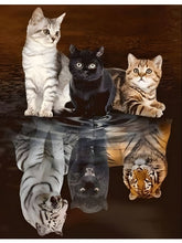 Carregar imagem no visualizador da galeria, Reflexo dos Animais 10 - 100% Diamantes (Kit Completo)
