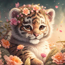 Tigrinho 2023/1 - 100% Diamantes (Quadrado) - Kit Completo - Pintura com Diamantes