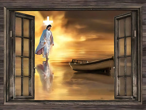 Jesus 2023/5 - 100% Diamantes (Quadrado) - Kit Completo - Pintura com Diamantes