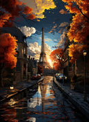 Paisagens 2024/10 - 100% Diamantes (Quadrado) - Kit Completo - Pintura com Diamantes