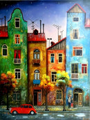 Apartamentos Coloridos 2023/1 - 100% Diamantes (Quadrado) - Kit Completo - Pintura com Diamantes
