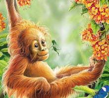 Carregar imagem no visualizador da galeria, Macaco Laranja - 100% Diamantes (Kit Completo)
