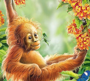 Macaco Laranja - 100% Diamantes (Kit Completo)