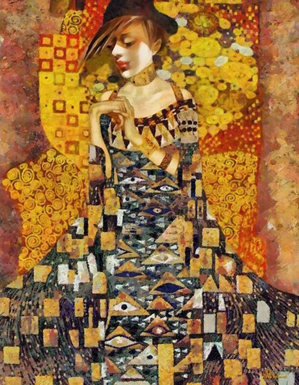Obras Gustav Klimt 6 - 100% Diamantes (Kit Completo)