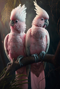 Lindos Animais 2023/19 - 100% Diamantes (Quadrado) - Kit Completo - Pintura com Diamantes