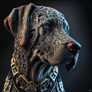 Lindos Animais 2023/7 - 100% Diamantes (Quadrado) - Kit Completo - Pintura com Diamantes
