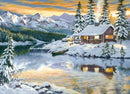 Paisagem Inverno 6 - 100% Diamantes (Kit Completo)