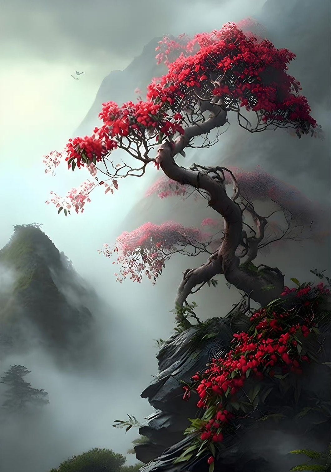 Paisagens 2024/23 - 100% Diamantes (Quadrado) - Kit Completo - Pintura com Diamantes