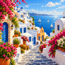 Paisagem 2027/12 - 100% Diamantes (Quadrado) - Kit Completo - Pintura com Diamantes