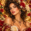 Mulheres 2027/18 - 100% Diamantes (Quadrado) - Kit Completo - Pintura com Diamantes