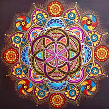 Carregar imagem no visualizador da galeria, Mandala 9 - 100% Diamantes (Kit Completo)
