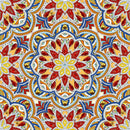 Mandala Fluorescente 9 - (30 x 30 cm) - Parcial Diamantes (Redondo) - Kit Completo