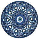 Mandala Olho Grego 4 - 100% Diamantes (Redondo) - Kit Completo