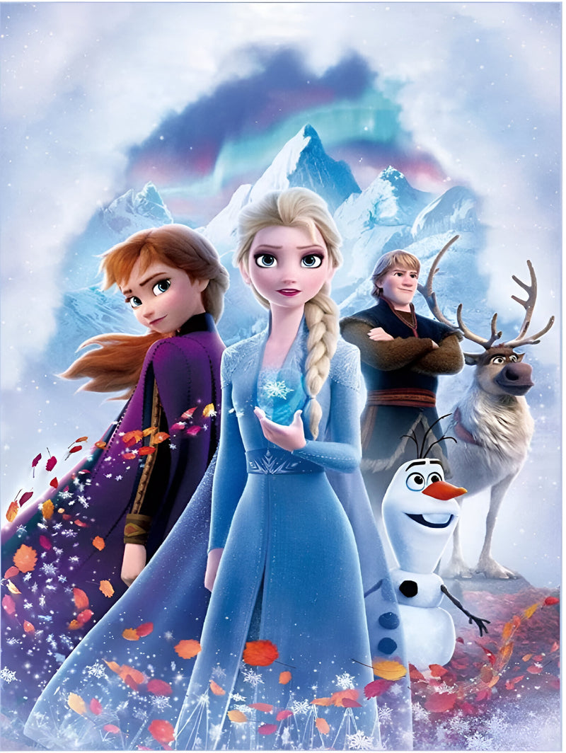 Frozen 2023/3 - 100% Diamantes (Quadrado) - Kit Completo - Pintura com Diamantes