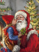 Papai Noel 1 - 100% Diamantes (Kit Completo)